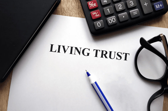 living trusts document on table for attorney in largo florida